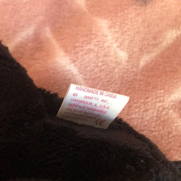 Rare 2000 Ty Original Beanie Bear Cinders - Picture 5 of 5